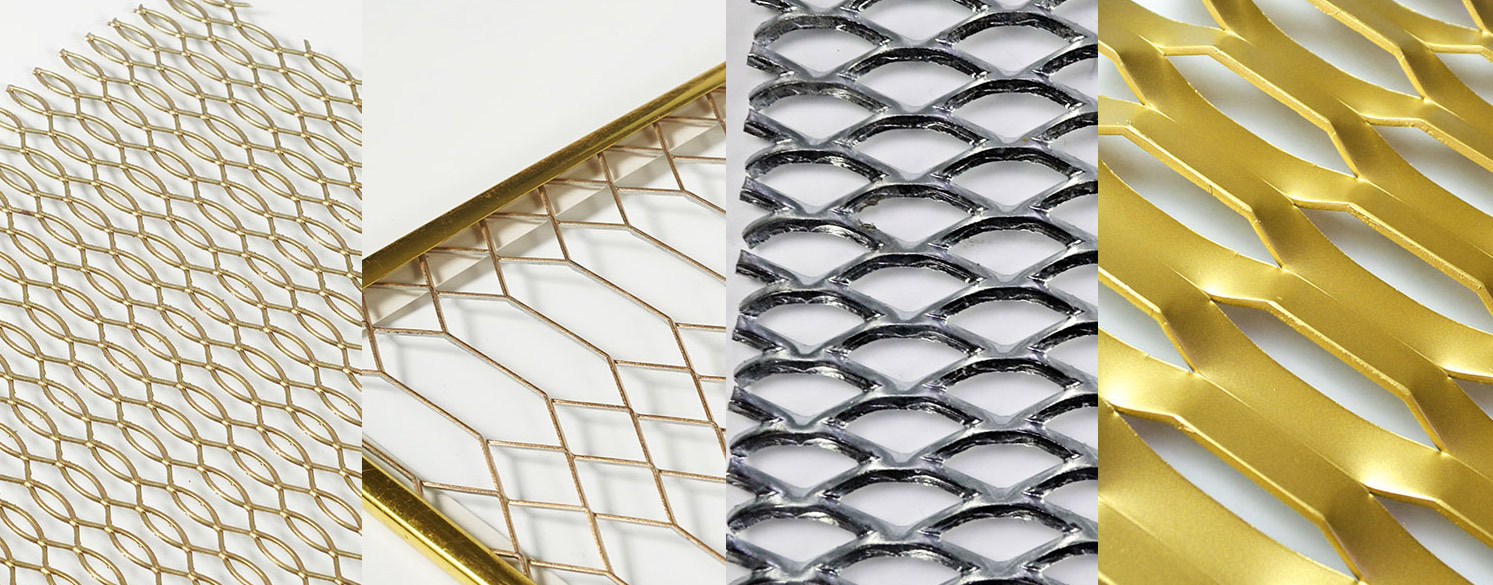 Expanded metal mesh façade application