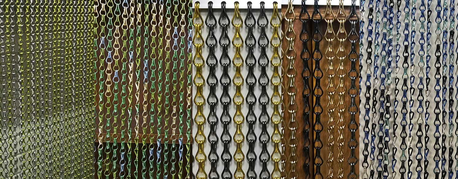 Decorative aluminum chain mesh curtain
