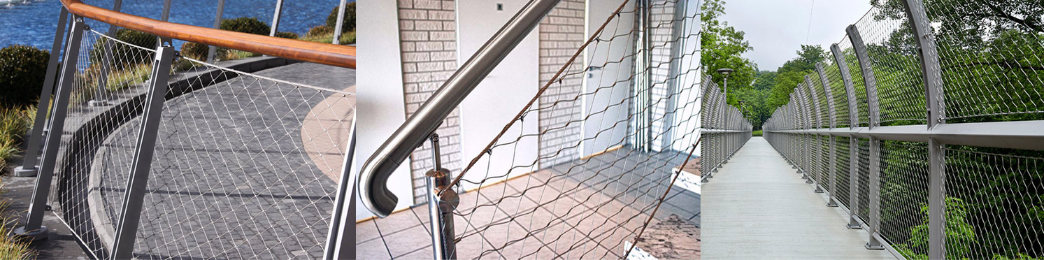 Decorative stainless steel rope mesh by Indian supplier